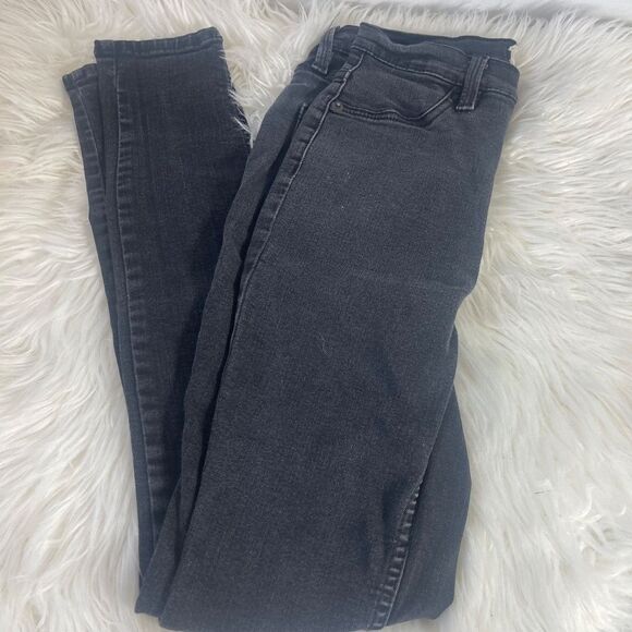 Free People Distressed Black Skinny Jeans Sz 26 - Picture 3 of 10